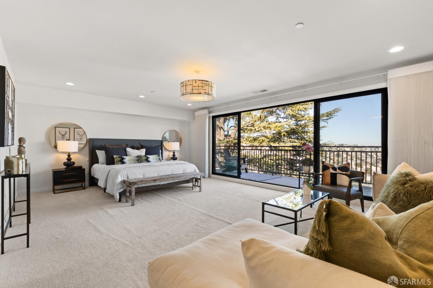 37 Miguel Street, Unit 6 San Francisco, CA 94131 - Photo 20 of 48 generous primary suite with striking view and private balcony
