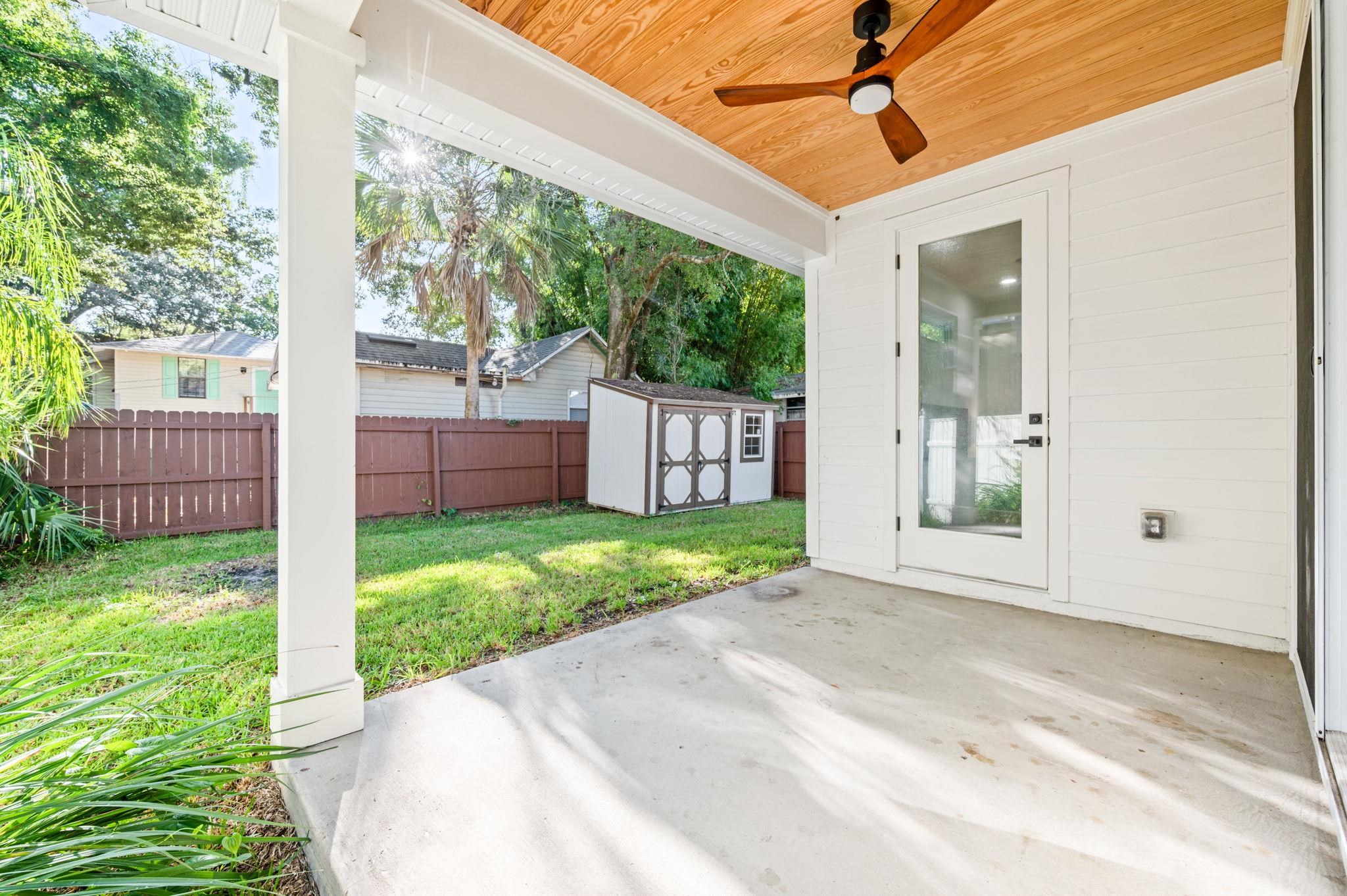 135 Blanco Street St. Augustine, FL 32084 - Photo 30 of 35 a view of backyard with green space