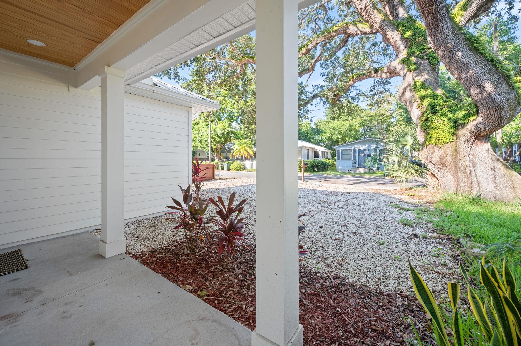 135 Blanco Street St. Augustine, FL 32084 - Photo 3 of 35 a view of a backyard with garden