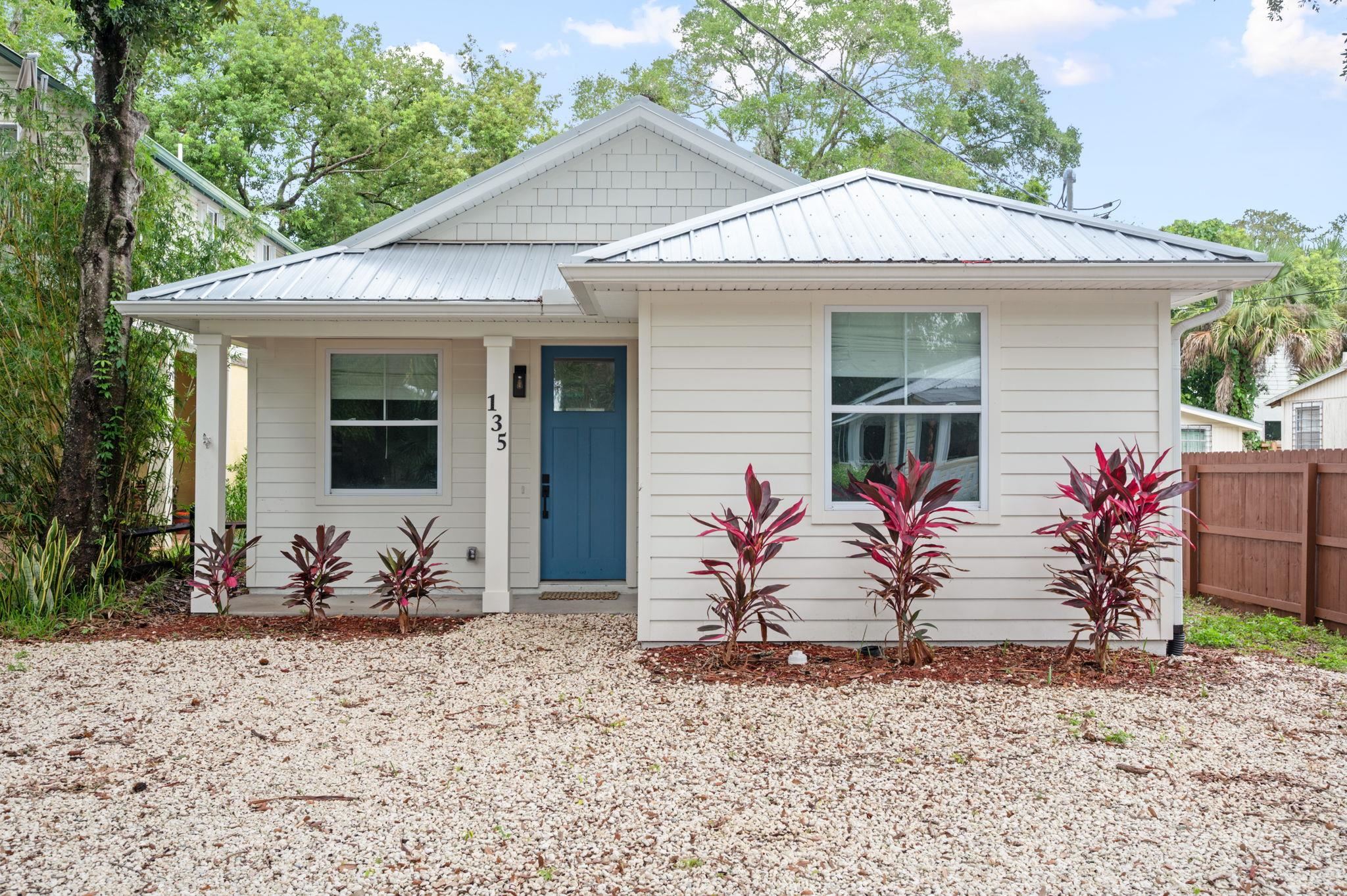 135 Blanco Street St. Augustine, FL 32084 - Photo 35 of 35 a front view of a house with garden
