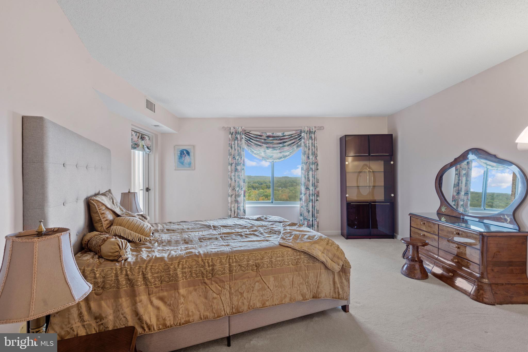 19385 Cypress Ridge Terrace, Unit 914 Leesburg, VA 20176 - Photo 22 of 39 a bed sitting in a room next to a window