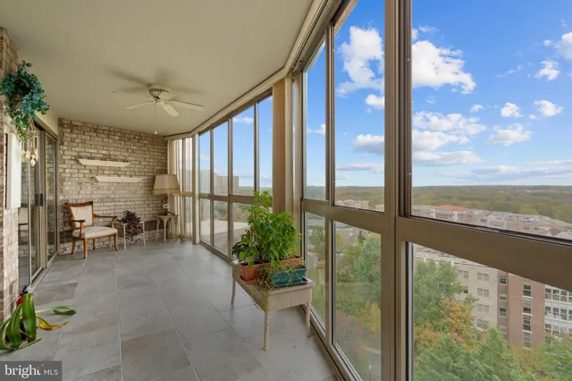 a very nice looking room with a large window