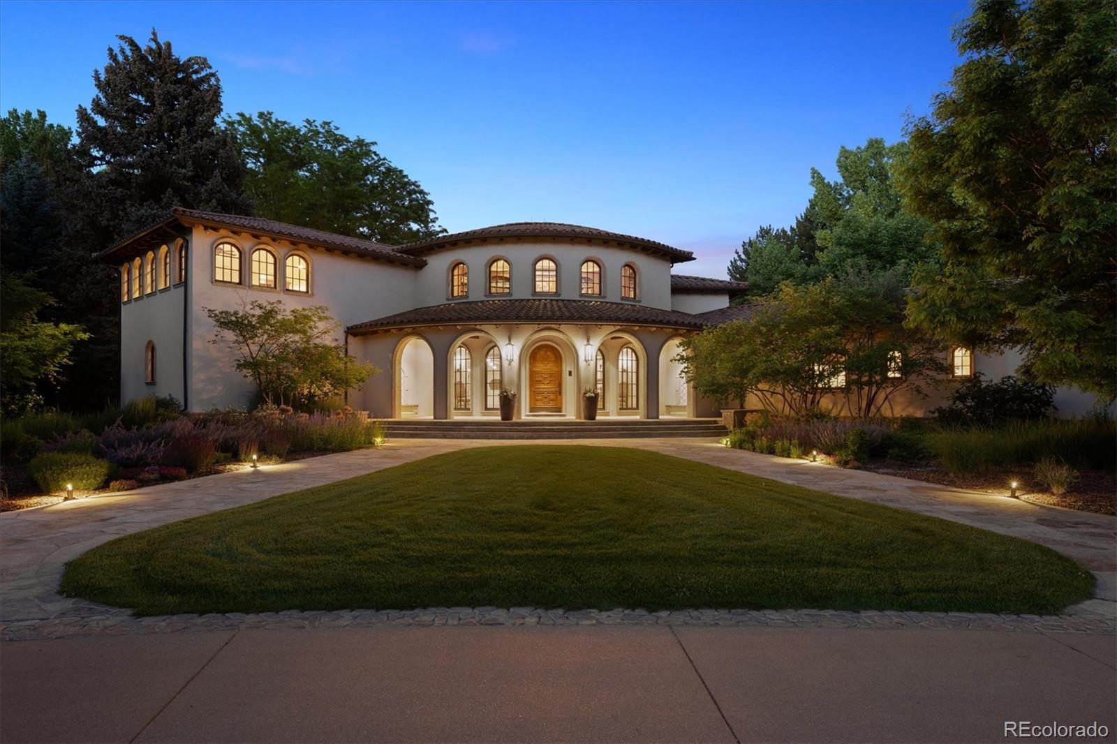 a front view of a house