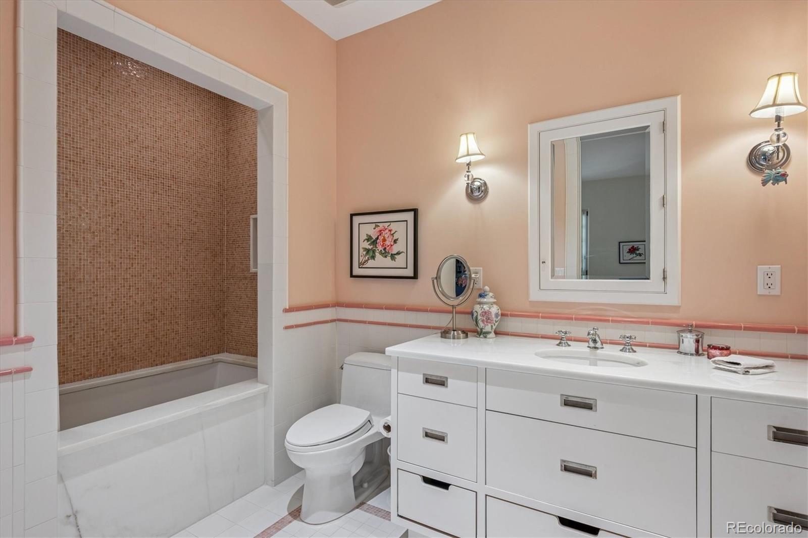 12 Lynn Road Cherry Hills Village, CO 80113 - Photo 42 of 50 a bathroom with a sink a toilet and shower