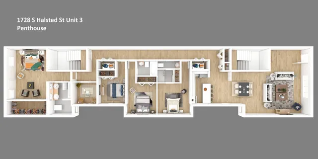 a view of a building from the terrace