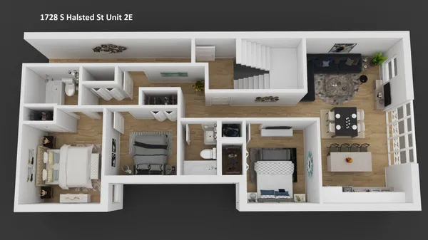 a picture of a living room with furniture