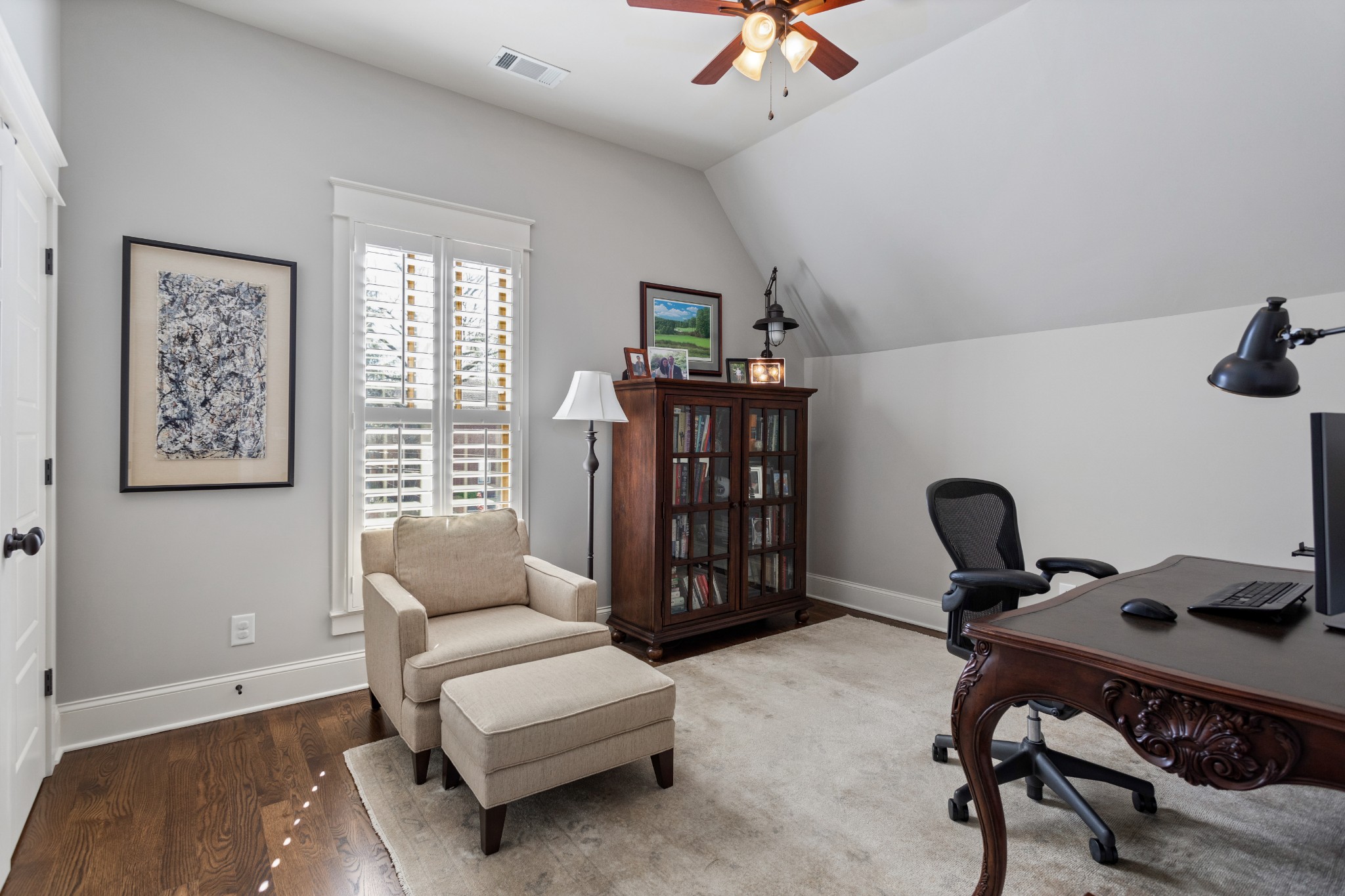 611 Estes Road Nashville, TN 37215 - Photo 20 of 27 a view of a workspace with furniture and a window