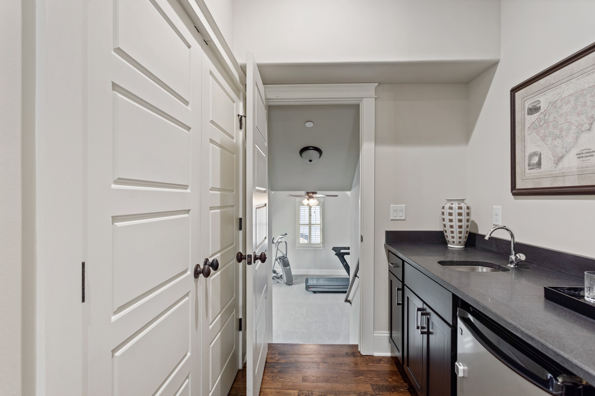611 Estes Road Nashville, TN 37215 - Photo 22 of 27 a bathroom with a sink a mirror and a shower