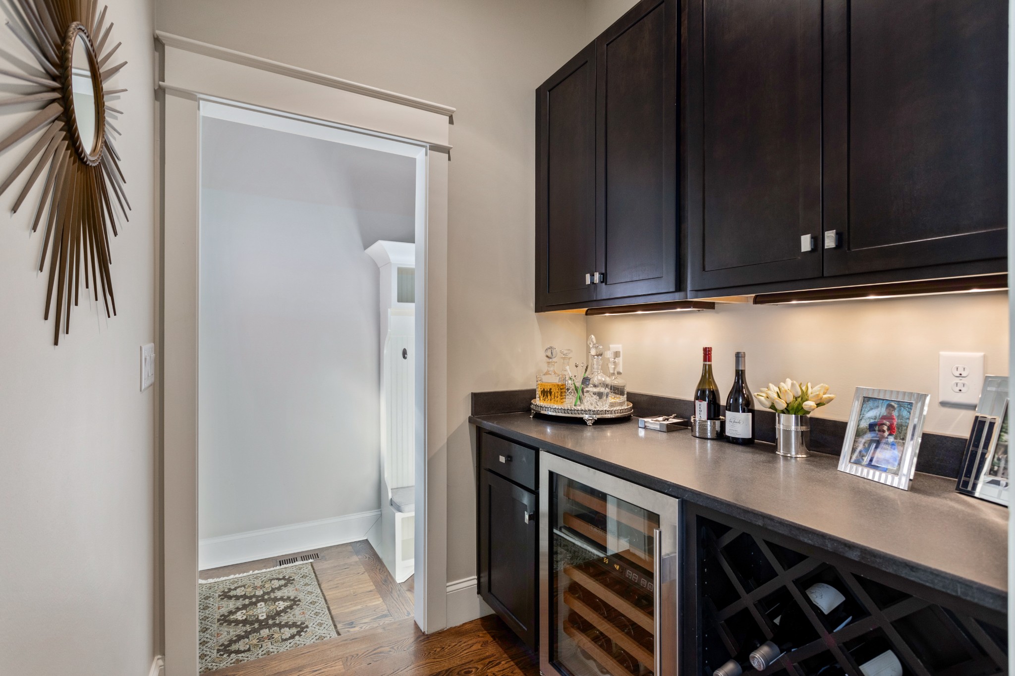 611 Estes Road Nashville, TN 37215 - Photo 6 of 27 a kitchen with stainless steel appliances a sink a stove a refrigerator and cabinets
