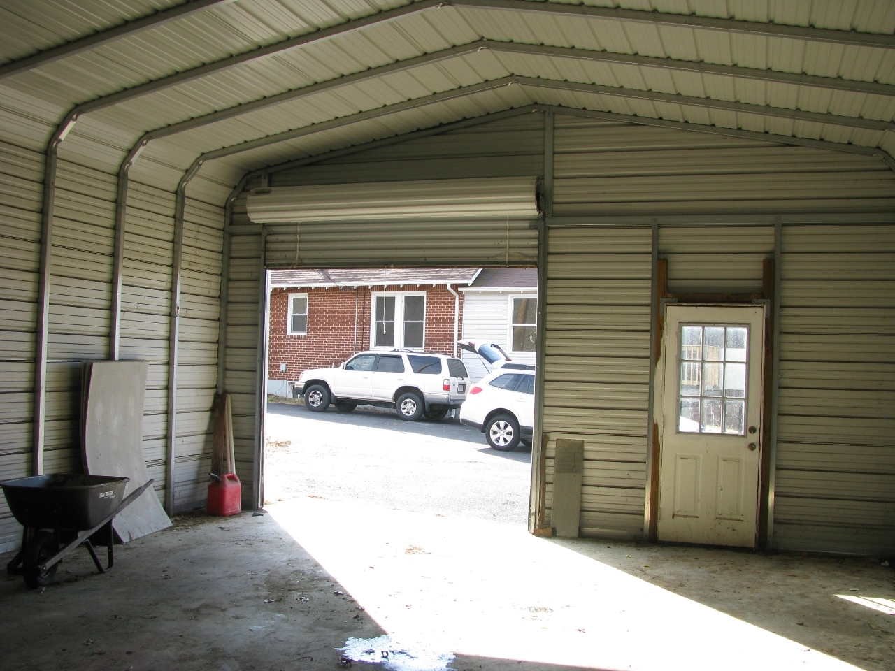 187 Webster Road Roanoke, VA 24012 - Photo 15 of 18 Interior of Det. Garage Showing door & s