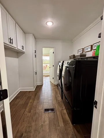 a view of a walk in closet