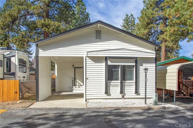 a front view of a house