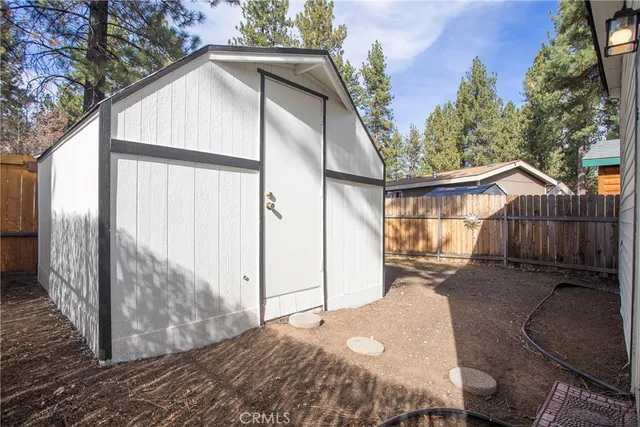 a backyard of a house