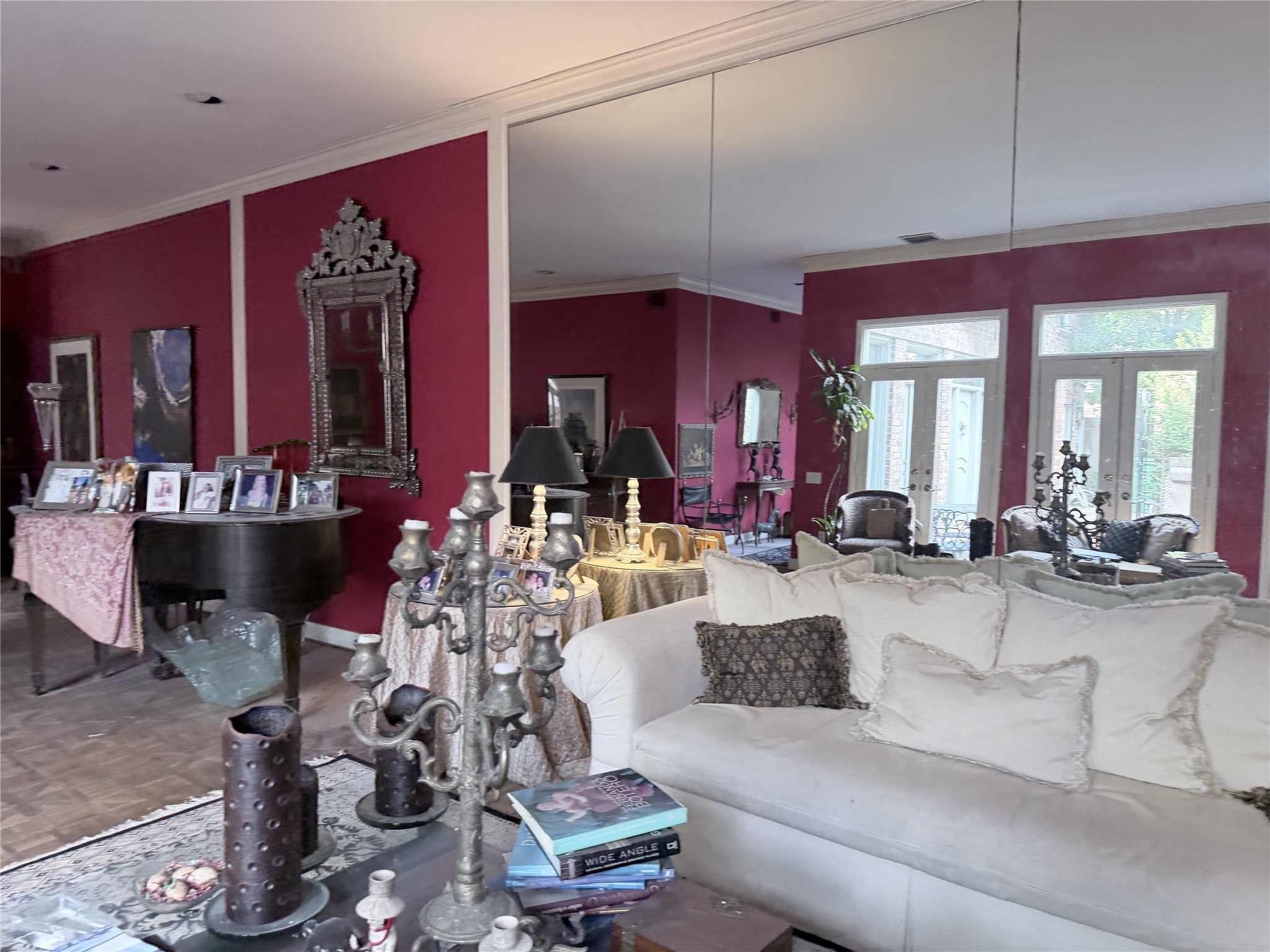 1499 Potomac Drive Houston, TX 77057 - Photo 4 of 21 a living room with furniture a chandelier and couch