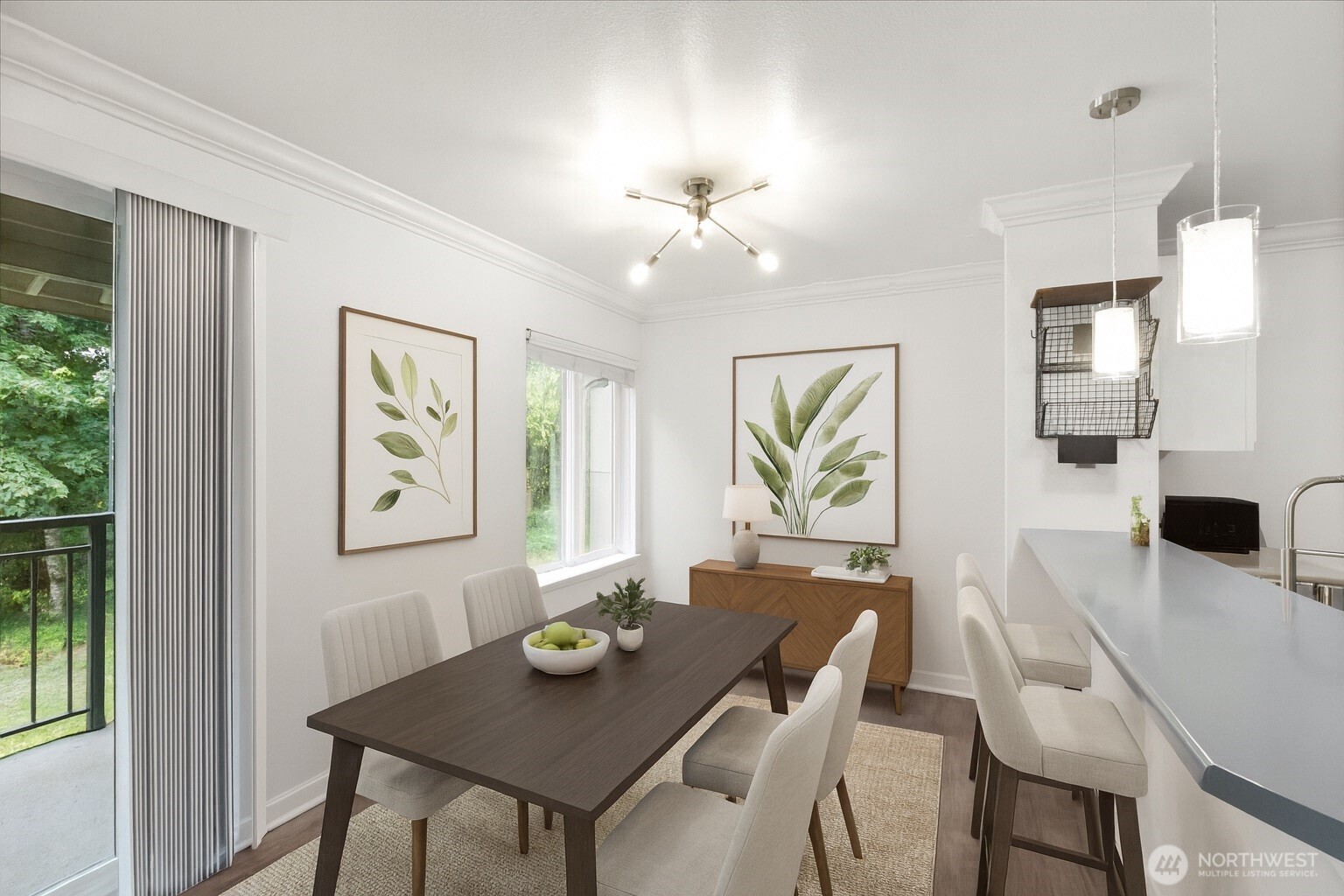 31500 33rd Place Southwest, Unit C203 Federal Way, WA 98023 - Photo 4 of 29 a view of a dining room with furniture and a chandelier