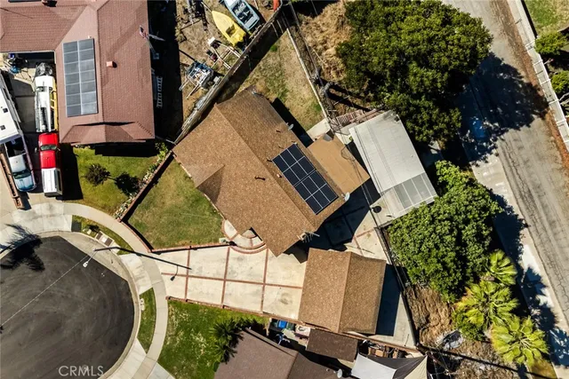 an aerial view of a city