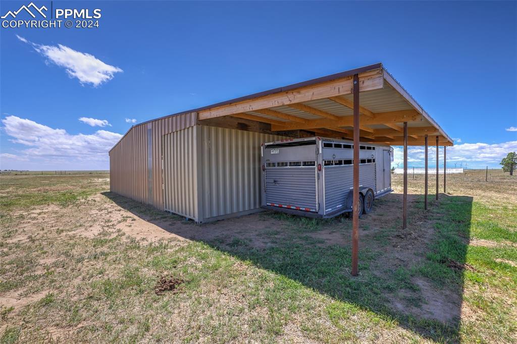6910 Sengbeil Road Yoder, CO 80864 - Photo 33 of 50 a view of a backyard of the house