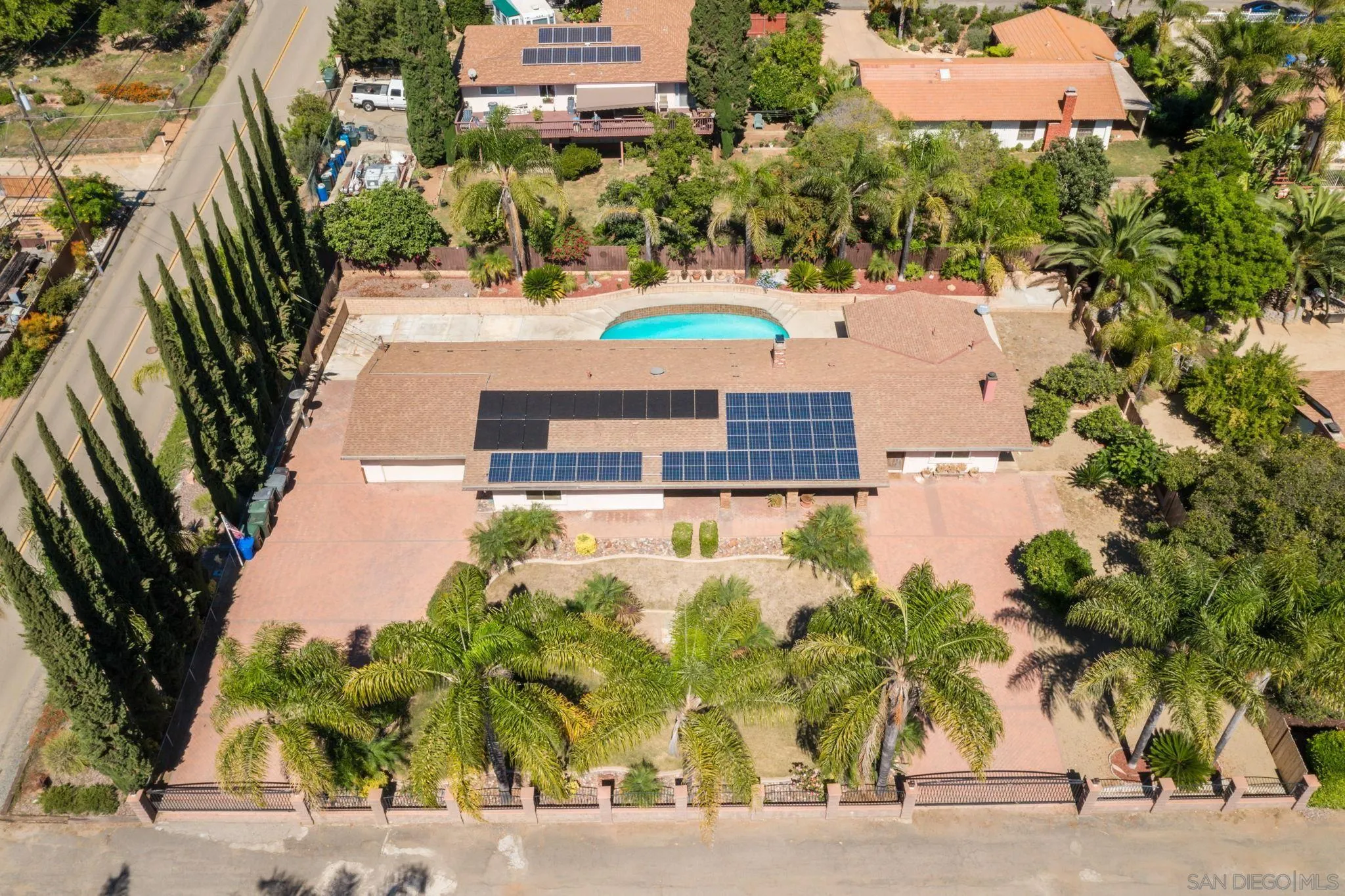 781 North Stage Coach Lane Fallbrook, CA 92028 - Photo 22 of 35 an aerial view of a house