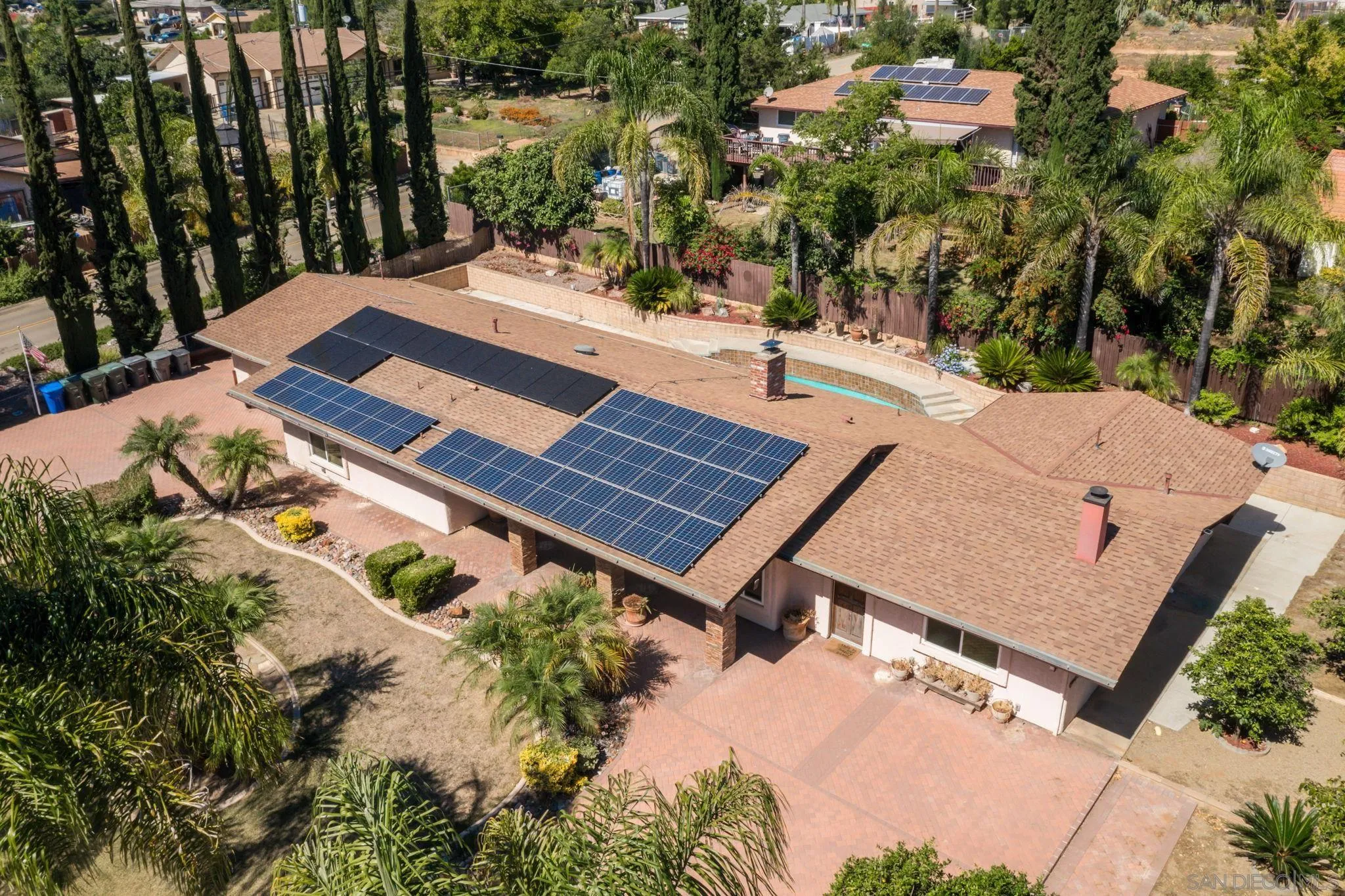 781 North Stage Coach Lane Fallbrook, CA 92028 - Photo 23 of 35 an aerial view of a house with a yard and lake view
