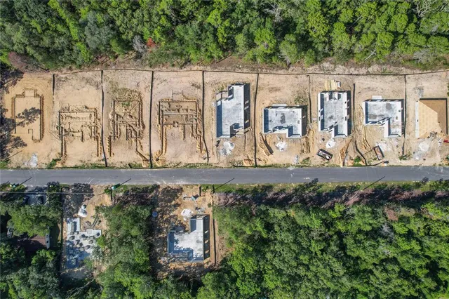 a view of outdoor space with a garden