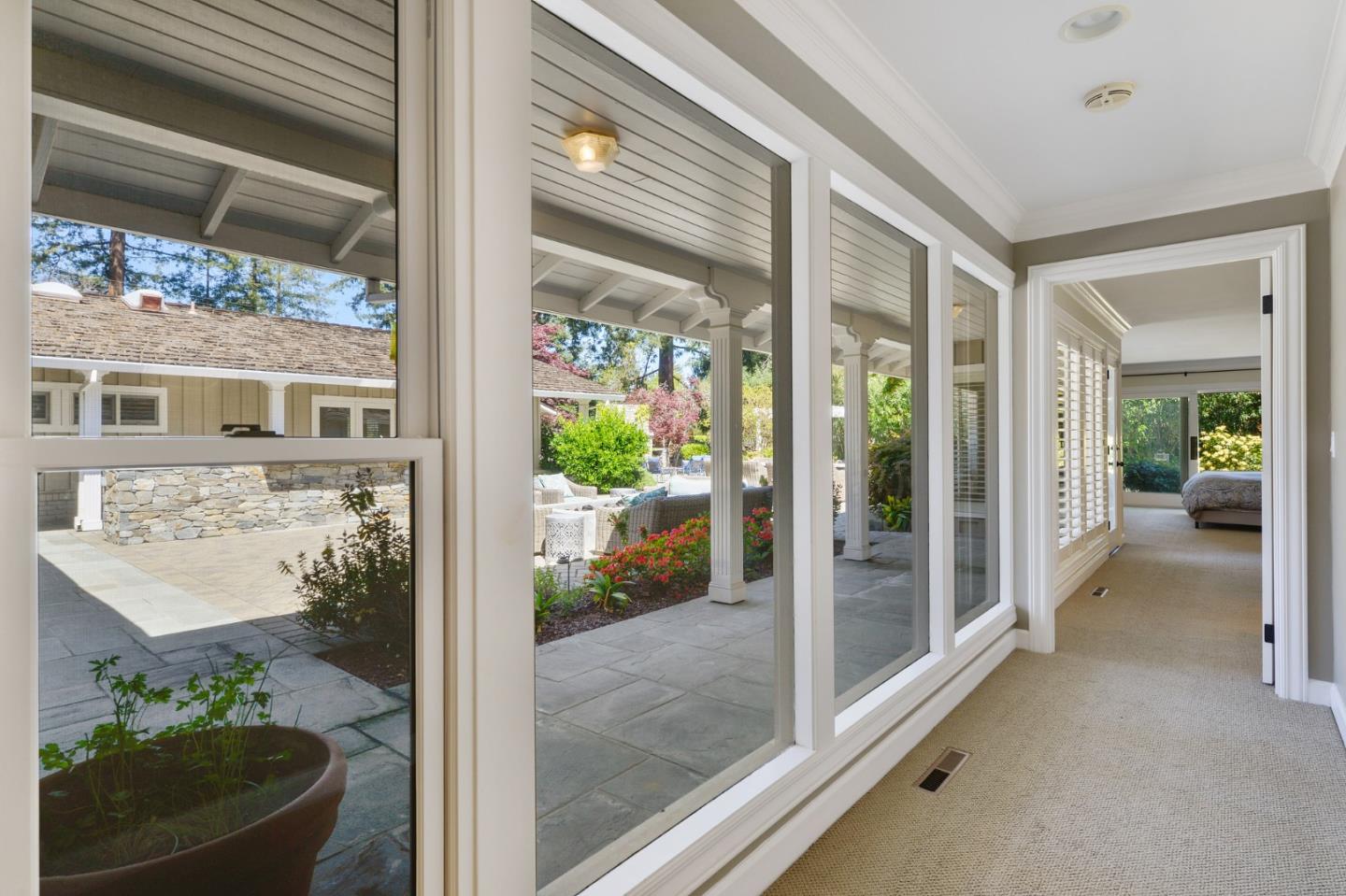 261 Atherton Avenue Atherton, CA 94027 - Photo 14 of 49 a view of a glass door with a balcony