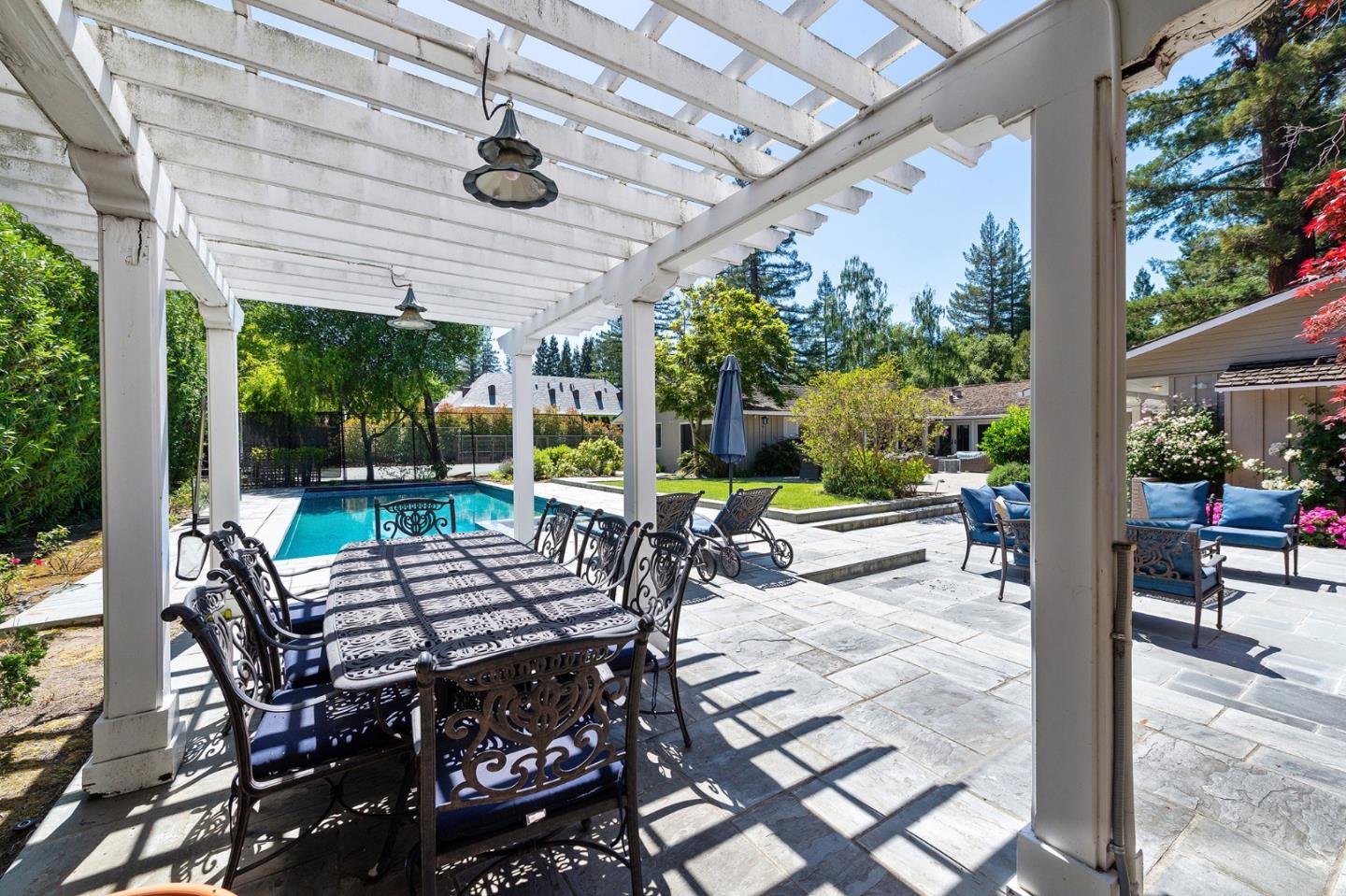 261 Atherton Avenue Atherton, CA 94027 - Photo 29 of 49 a outdoor space with lots of furniture and garden view