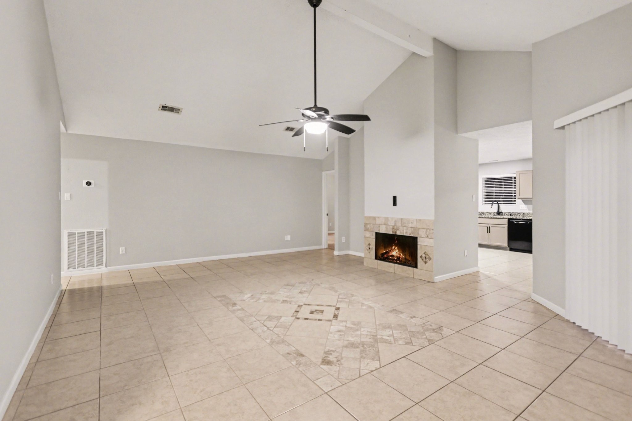 2450 Blackridge Road Houston, TX 77067 - Photo 5 of 21 a view of a livingroom with a fireplace