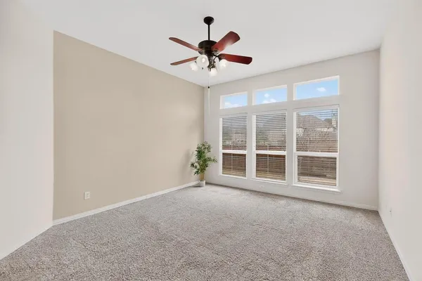 a view of an empty room