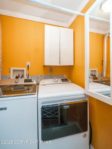 a kitchen with a large counter top space