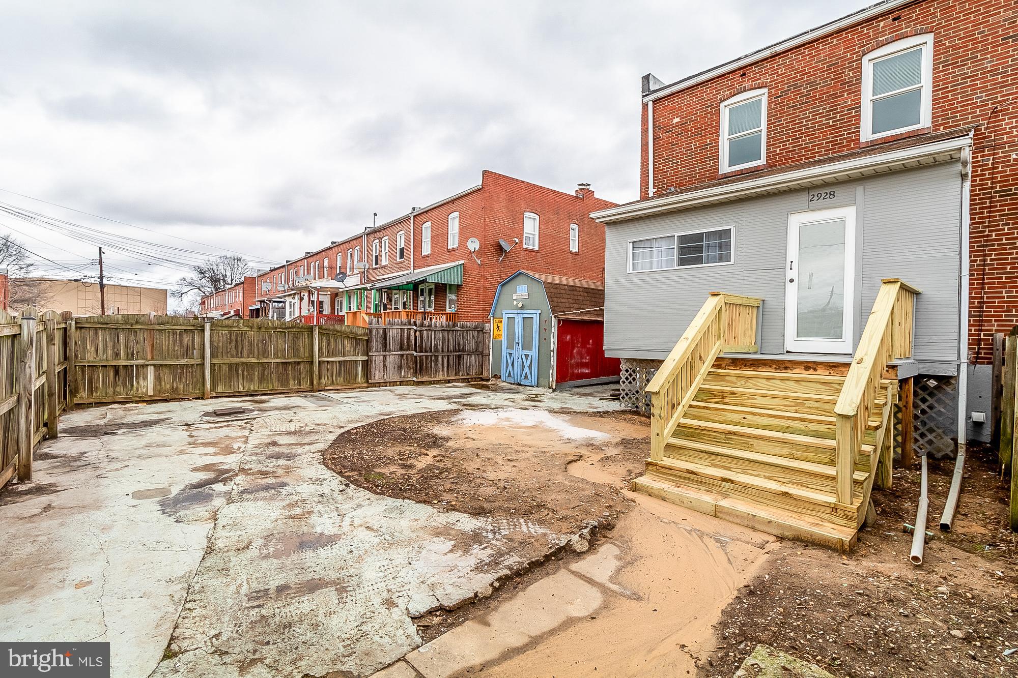 2928 Sollers Point Road Dundalk, MD 21222 - Photo 39 of 41 Large Fenced in Yard with storage shed