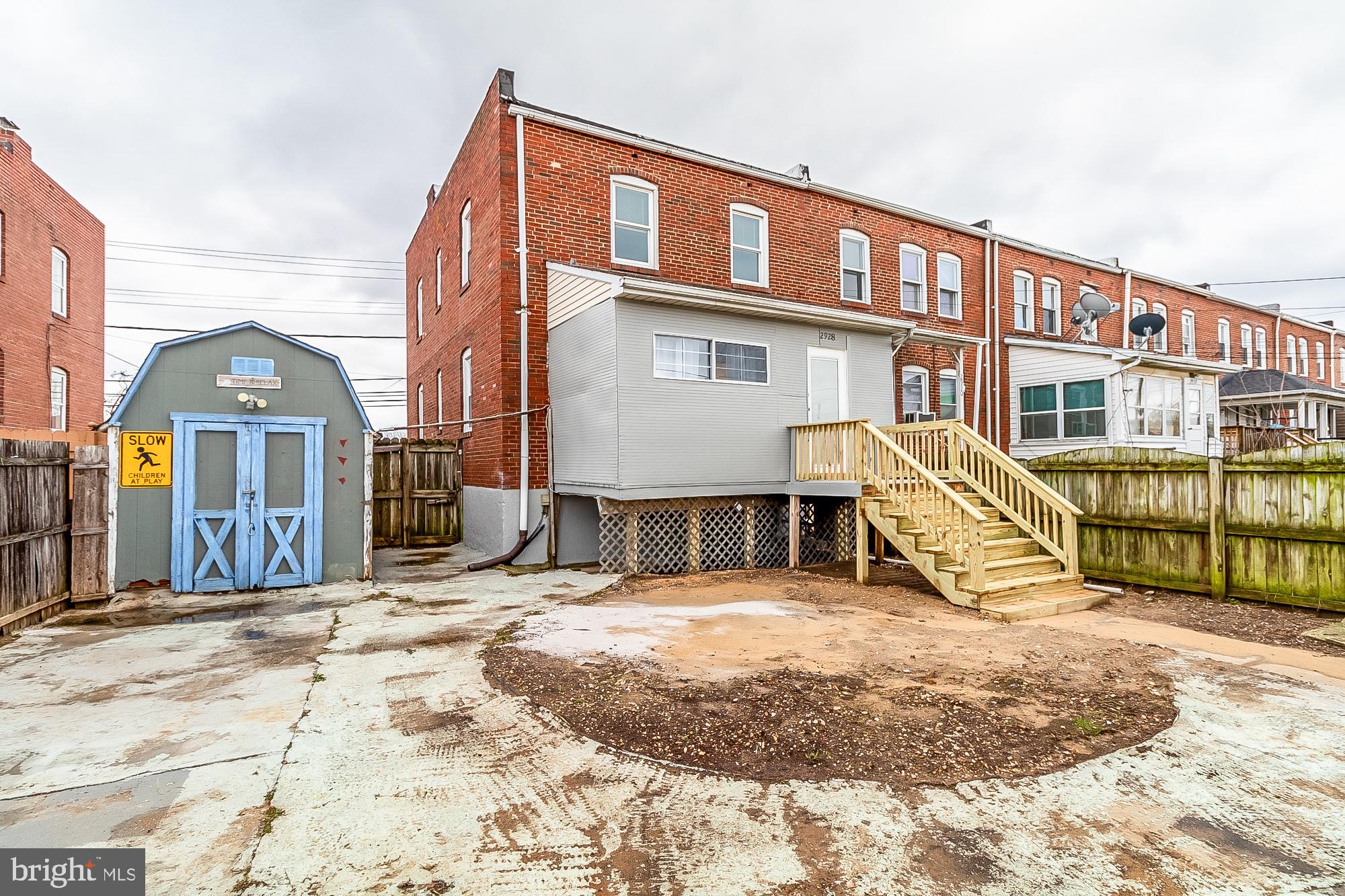 2928 Sollers Point Road Dundalk, MD 21222 - Photo 40 of 41 Large Fenced in Yard with storage shed