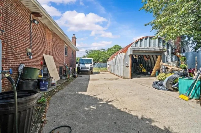 a view of a chairs and tables in the patio