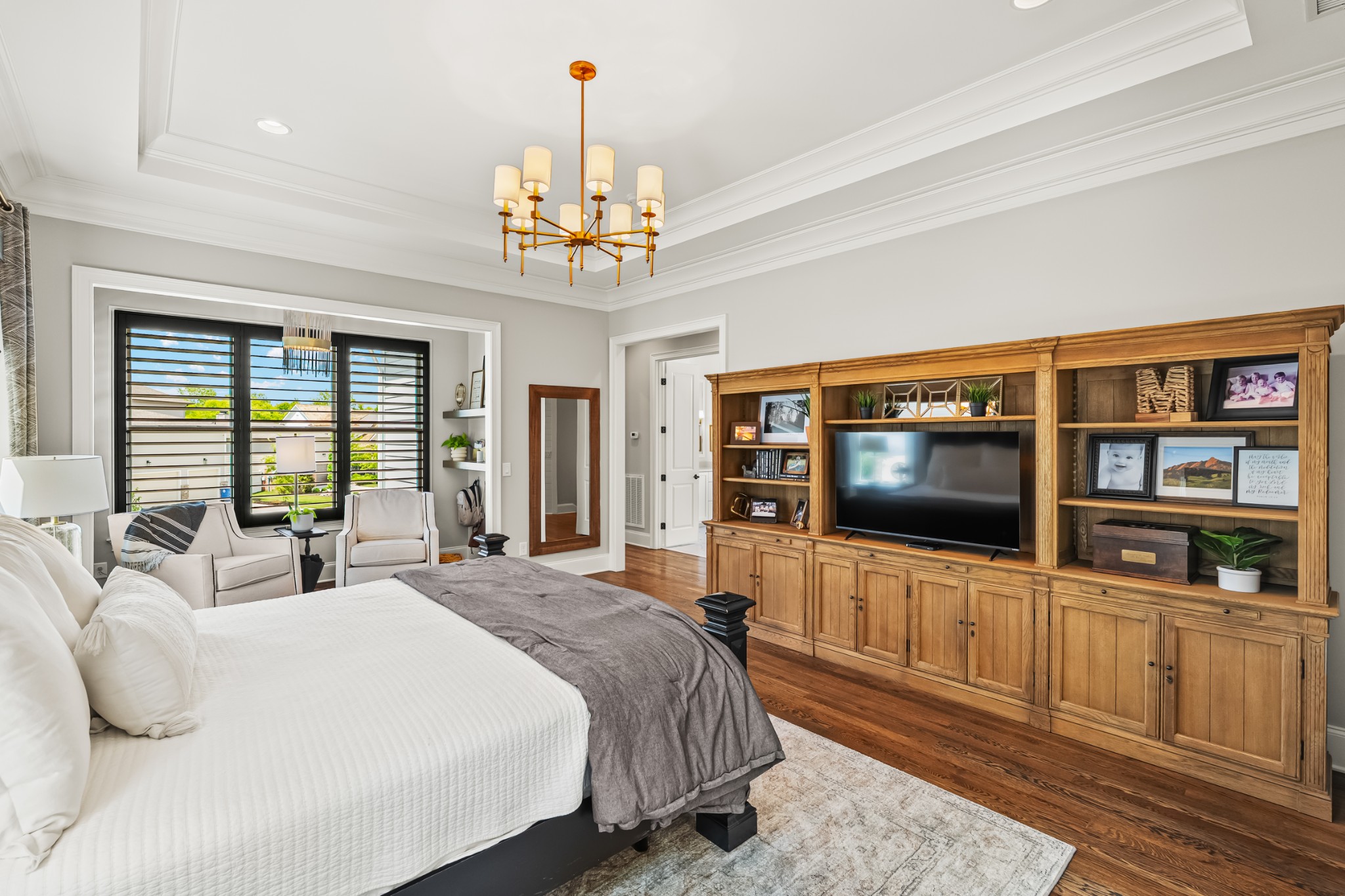 3013 Conar Street Franklin, TN 37064 - Photo 28 of 62 a bedroom with a bed and a flat screen tv