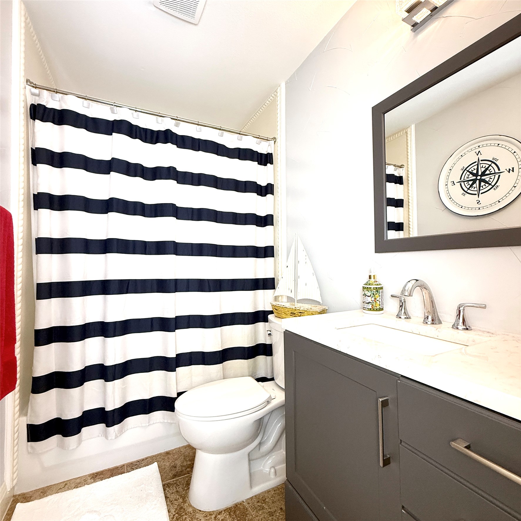 1902 Rowe Loop Pflugerville, TX 78660 - Photo 28 of 38 Secondary Bathroom featuring vanity and light tile patterned floors
