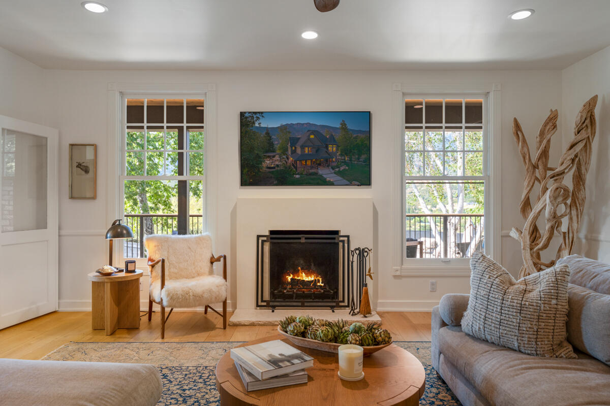 13100 Ojai Road Santa Paula, CA 93060 - Photo 10 of 60 a living room with furniture fireplace and window