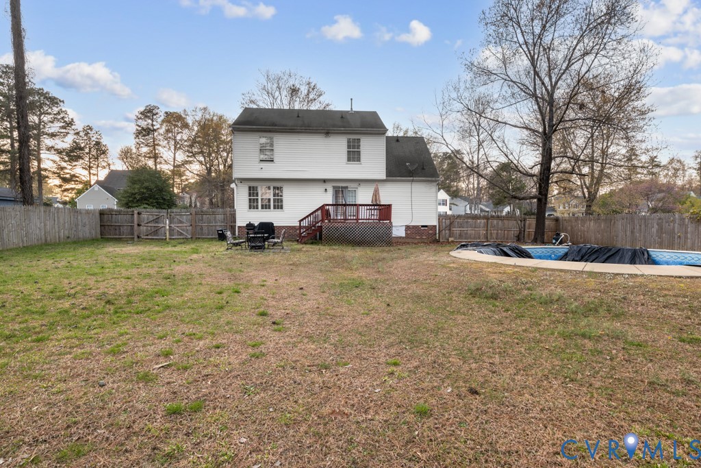 4025 Frye Terrace Colonial Heights, VA 23834 - Photo 10 of 14 Spacious backyard featuring a covered inground poo