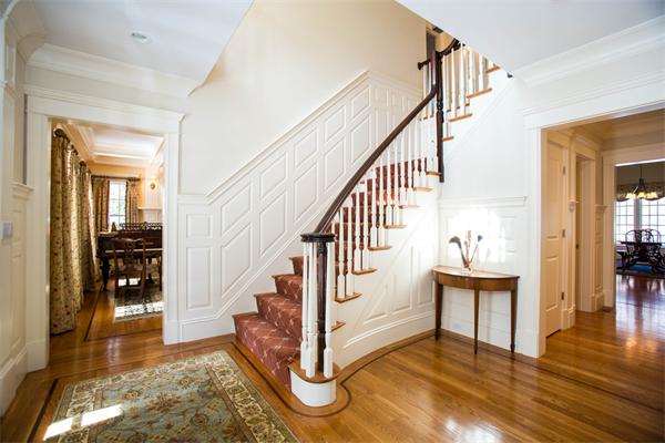 56 Windsor Road Wellesley, MA 02481 - Photo 3 of 24 a view of entryway and hall with wooden floor