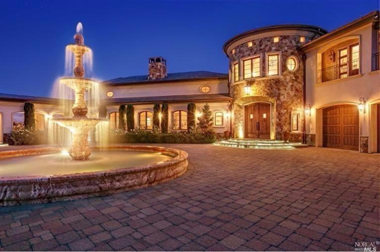 a large room with entrance gate