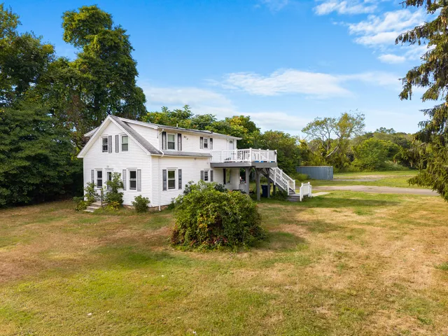 a house view with a garden space