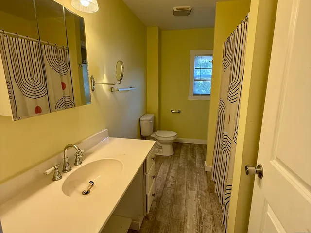 a bathroom with a sink and a tub