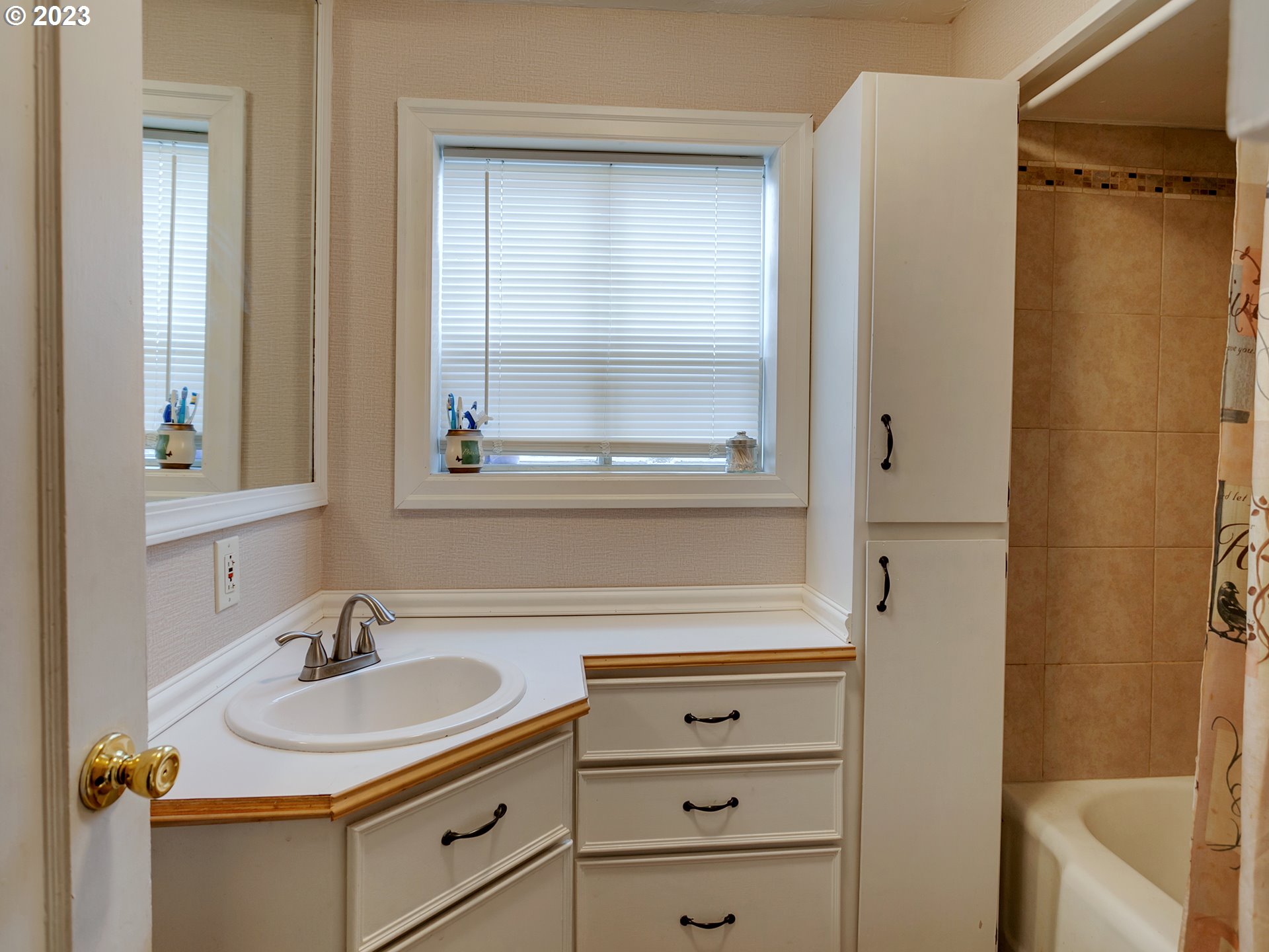 6701 Southeast Hazel Street Portland, OR 97206 - Photo 8 of 20 a bathroom with a sink and a mirror