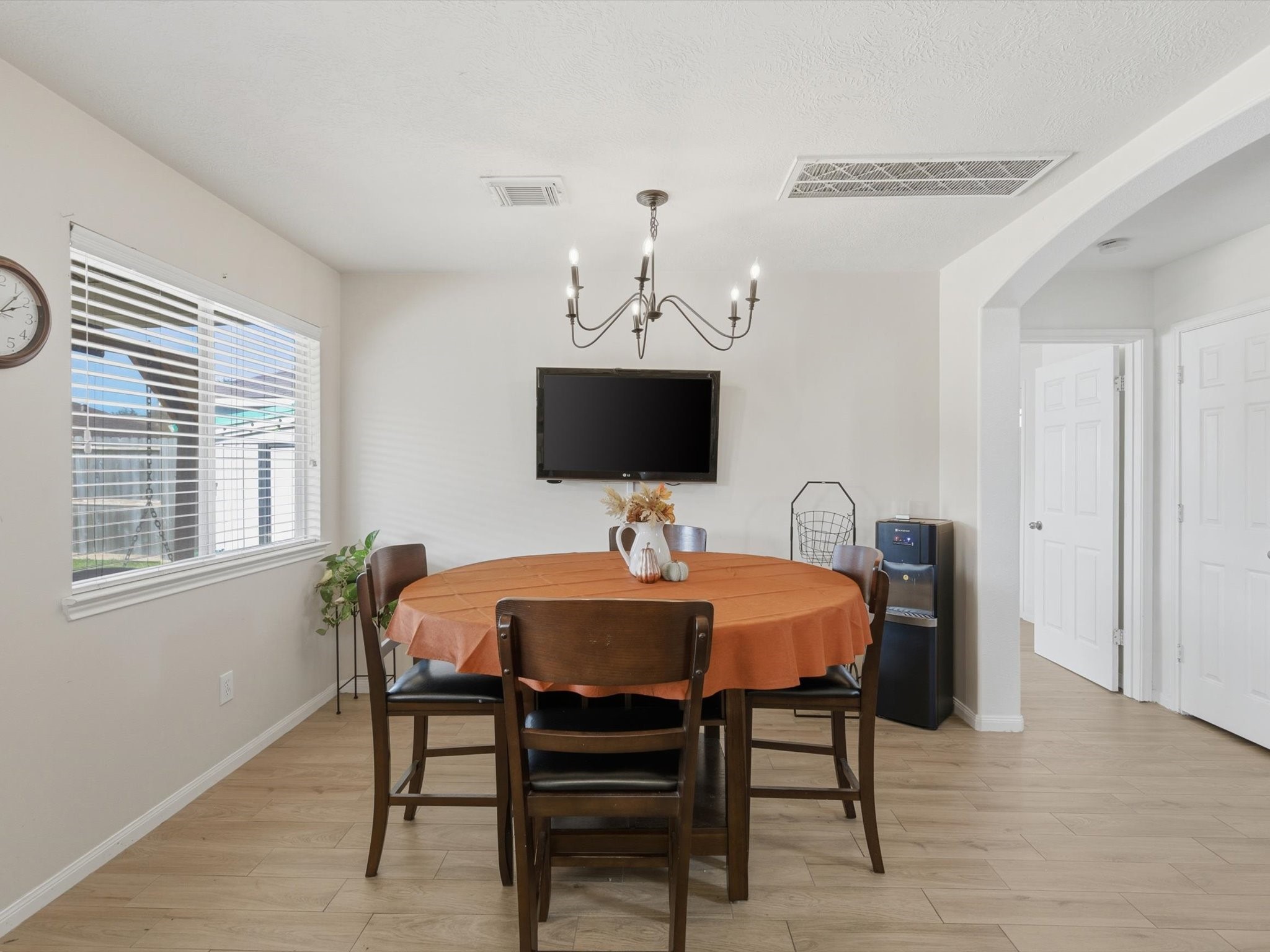21631 Falvel Misty Drive Spring, TX 77388 - Photo 12 of 29 a view of a dining room with furniture and wooden floor