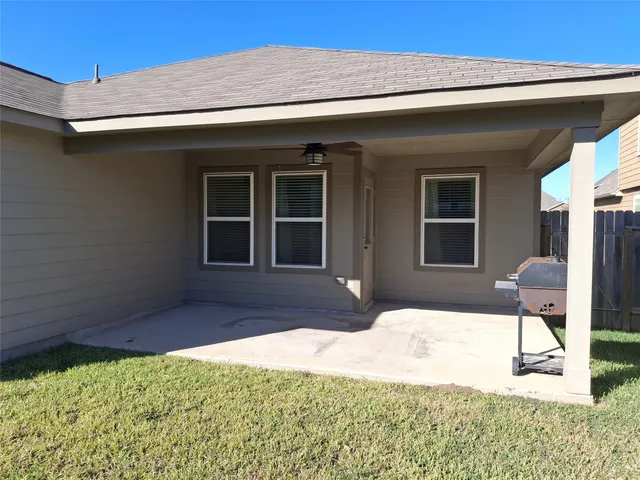 a view of a park with a slide