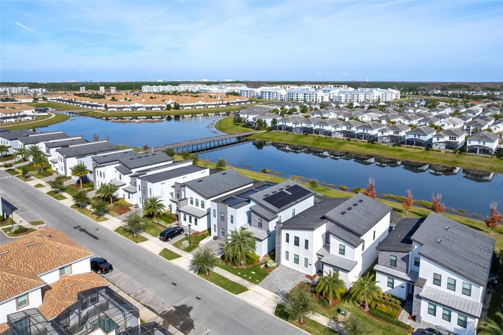 2933 Fable Street Kissimmee, FL 34746 - Photo 50 of 53 an aerial view of residential building and lake