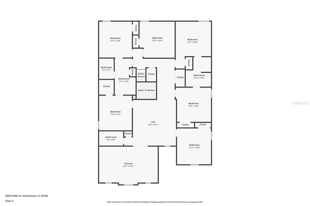 2933 Fable Street Kissimmee, FL 34746 - Photo 52 of 53 a picture of a floor plan