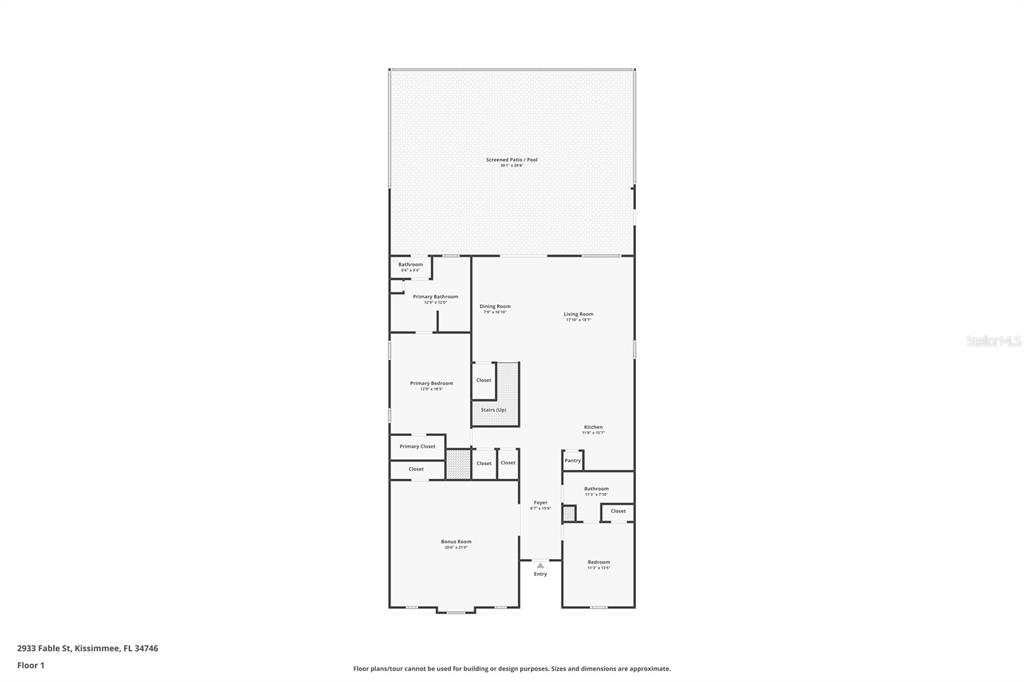 2933 Fable Street Kissimmee, FL 34746 - Photo 53 of 53 a picture of a bathroom with a shower