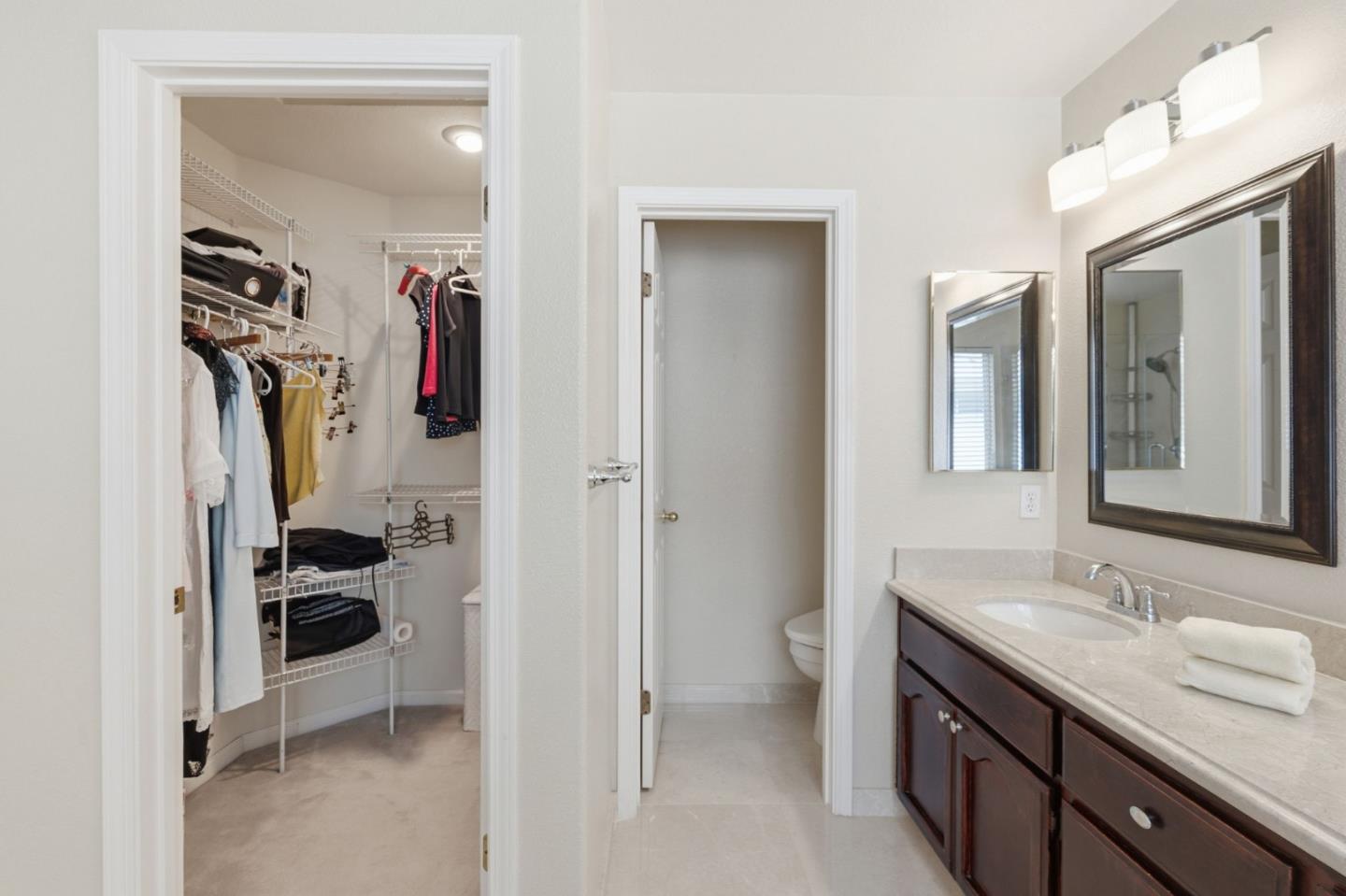 35 Sierra Ridge Court Danville, CA 94506 - Photo 25 of 37 a bathroom with a sink and a mirror