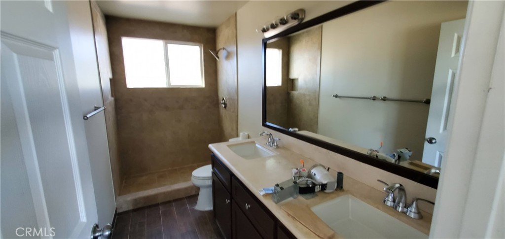 10645 East Ave R 12 Littlerock, CA 93543 - Photo 16 of 23 a bathroom with a sink and a mirror
