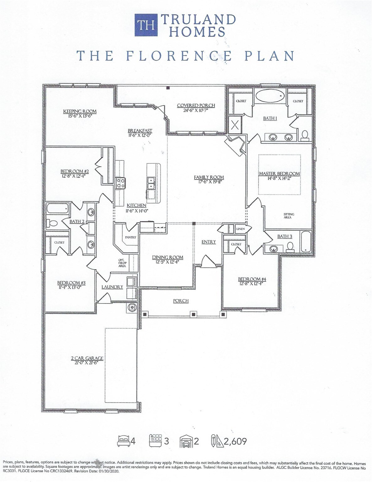 430 McClellan Boulevard Fairhope, AL 36532 - Photo 20 of 20 Floor Plan