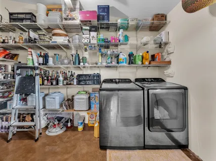 a utility room with lot of items